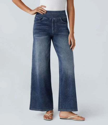 Dames High-Waist Stretch Broek | Comfortabele pasvorm met corrigerende tailleband