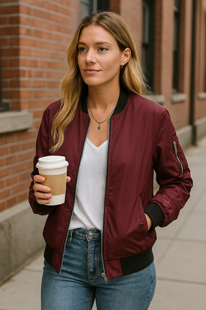 Lyra – Dames bomberjas met trendy look