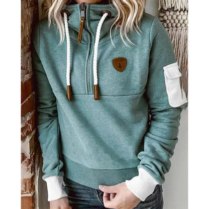 Dames Hoodie met Halve Rits | Zacht, comfortabel en perfect voor elke dag
