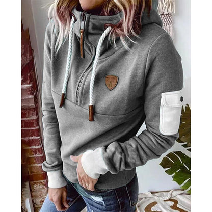 Dames Hoodie met Halve Rits | Zacht, comfortabel en perfect voor elke dag