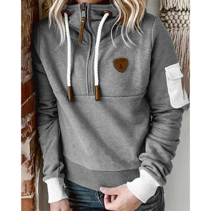Dames Hoodie met Halve Rits | Zacht, comfortabel en perfect voor elke dag