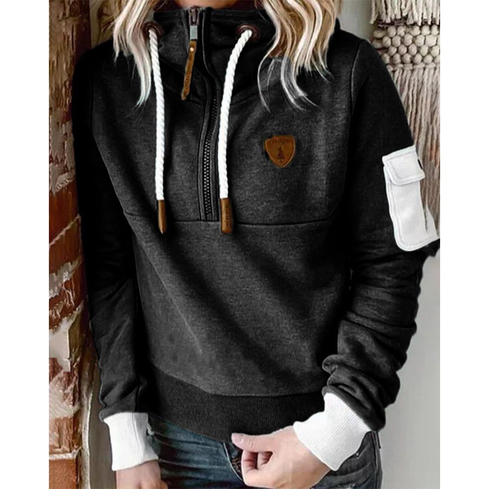 Dames Hoodie met Halve Rits | Zacht, comfortabel en perfect voor elke dag