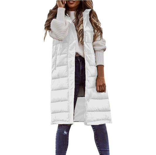 Mira – Dames oversized bodywarmer met capuchon voor de herfst