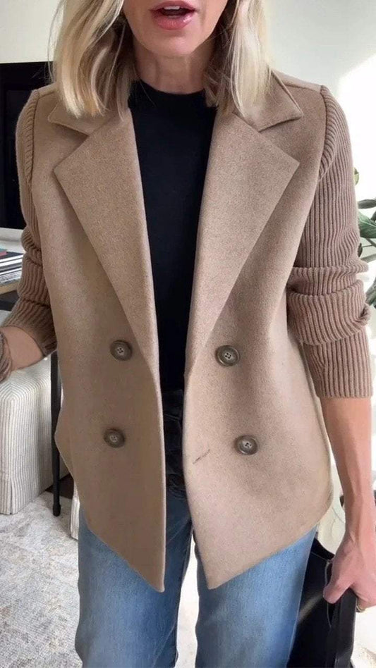 Dames Lange Gebreide Blazer | Stijlvolle elegantie met een casual touch