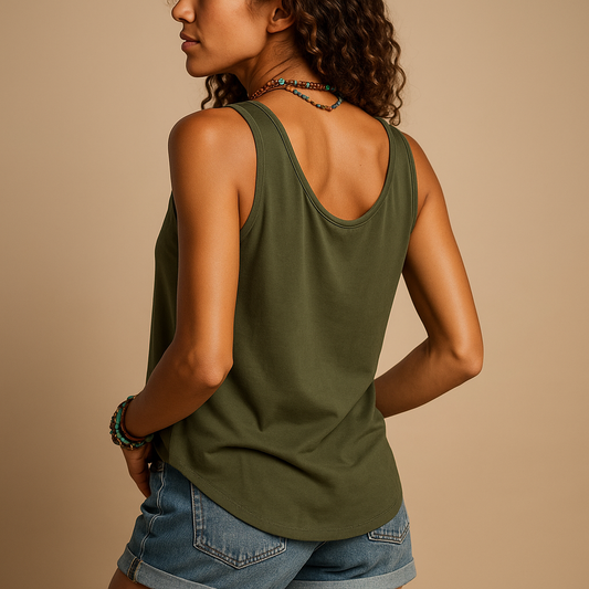 Lina – Dames mouwloze top met zomergevoel