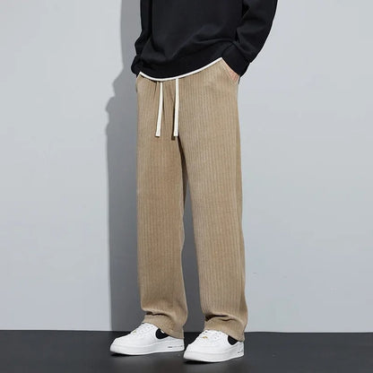 Reno – Heren wide-leg jogger met relaxte fit