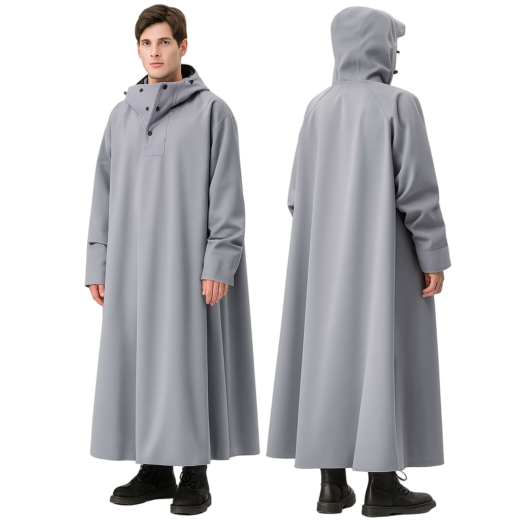 Regenponcho Lang | Waterdicht, comfortabel en geschikt voor hem en haar