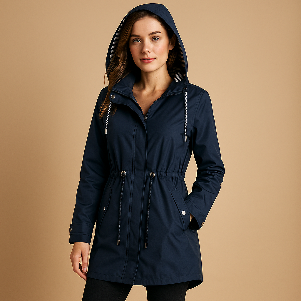 Maris – Waterdichte damesparka met verstelbare taille