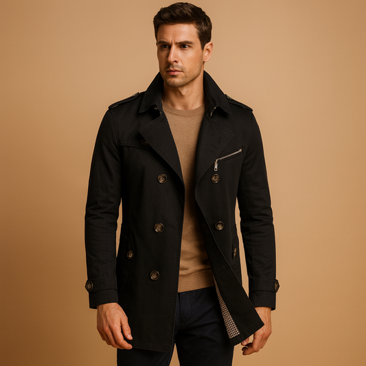 Heren Trenchcoat | Waterdicht en stijlvol voor elke gelegenheid