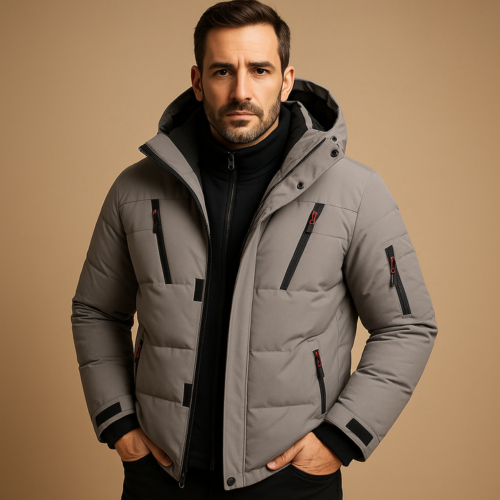 Heren Winterjas - Warm en Elegant - Tijdloos Design met Praktische Details
